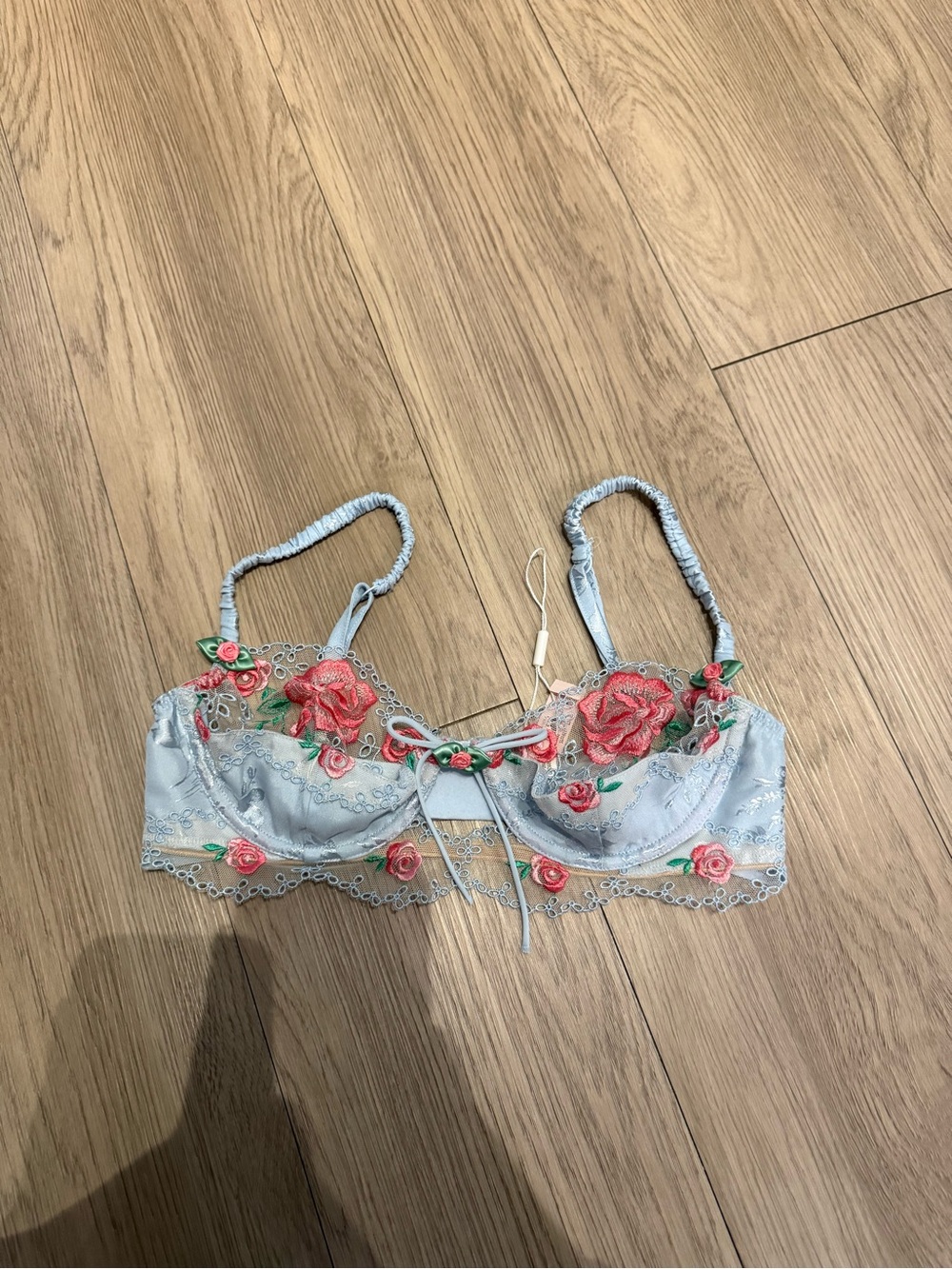 for love and lemons vintage rose eyelet bra